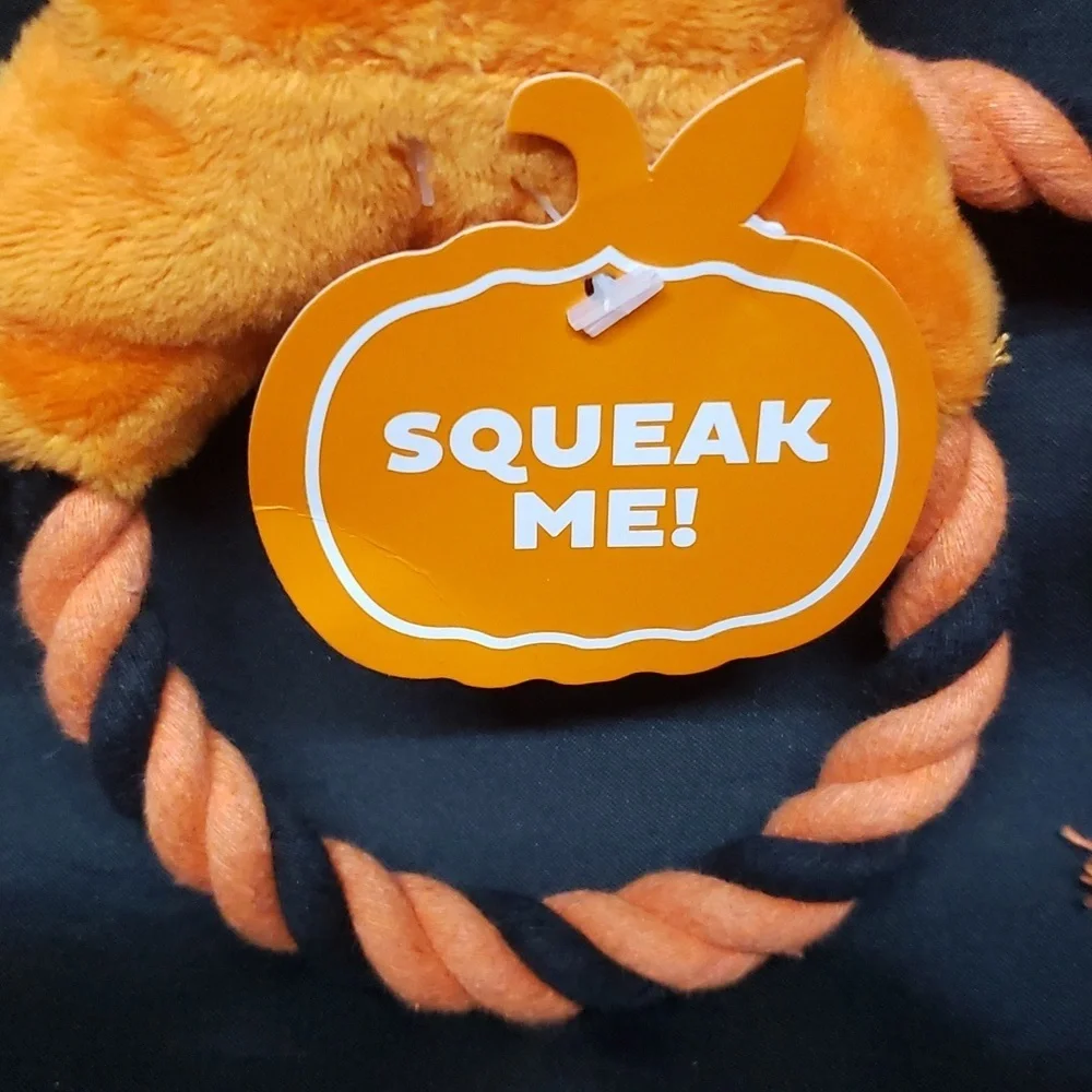 Outward Hound NWT Ring Toss Squeaky Interactive Tug Toy for Dogs
